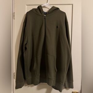 Polo Ralph Lauren Men's Olive Green Hoodie Sweater